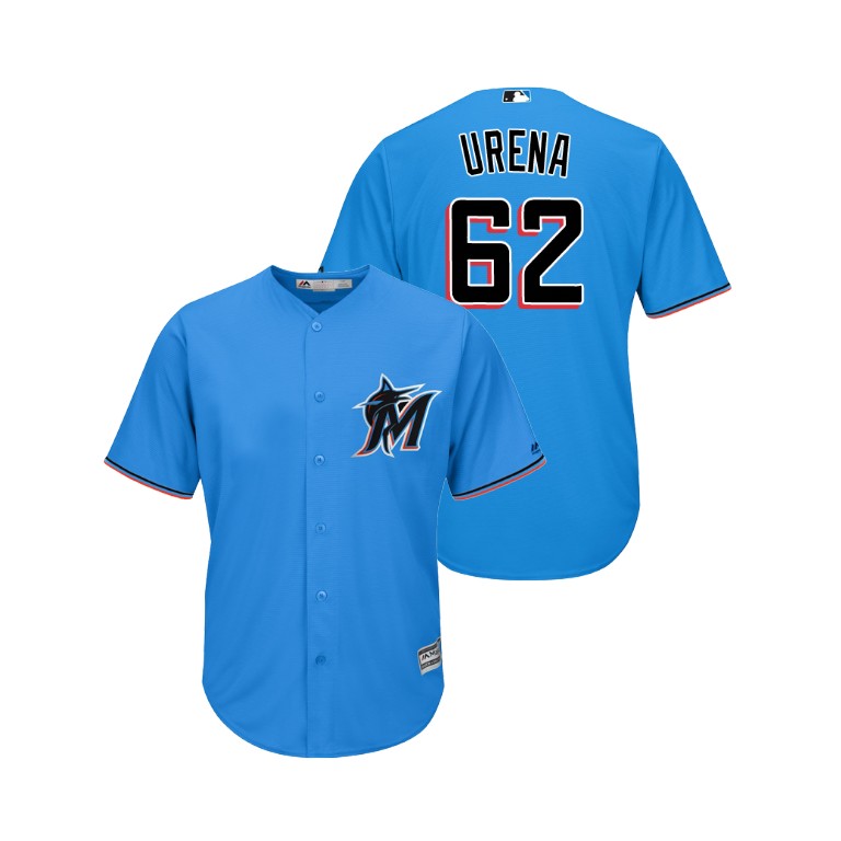 marlins #62 Jose Urena Blue Alternate 2019 Cool Base Stitched MLB Jersey marlins #62 Jose Urena Blue Alternate 2019 Cool Base Stitched MLB Jersey