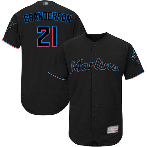 marlins #21 Curtis Granderson Black Flexbase Authentic Collection Stitched MLB Jersey marlins #21 Curtis Granderson Black Flexbase Authentic Collection Stitched MLB Jersey