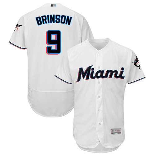 marlins #9 Lewis Brinson White Flexbase Authentic Collection Stitched MLB Jersey marlins #9 Lewis Brinson White Flexbase Authentic Collection Stitched MLB Jersey