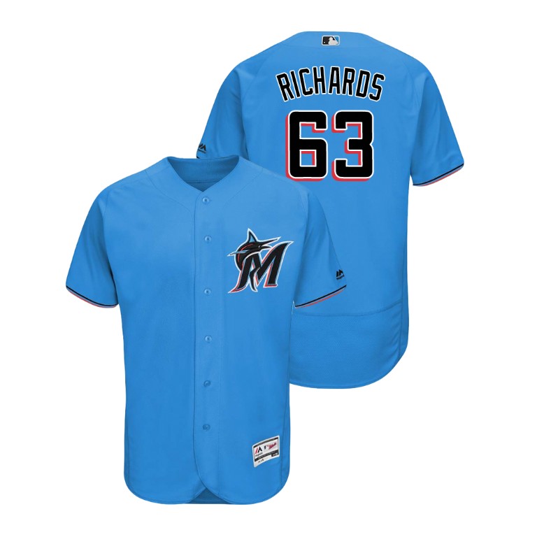 marlins #63 Trevor Richards Blue Alternate 2019 Authentic Collection Flex Base Stitched MLB Jersey marlins #63 Trevor Richards Blue Alternate 2019 Authentic Collection Flex Base Stitched MLB Jersey