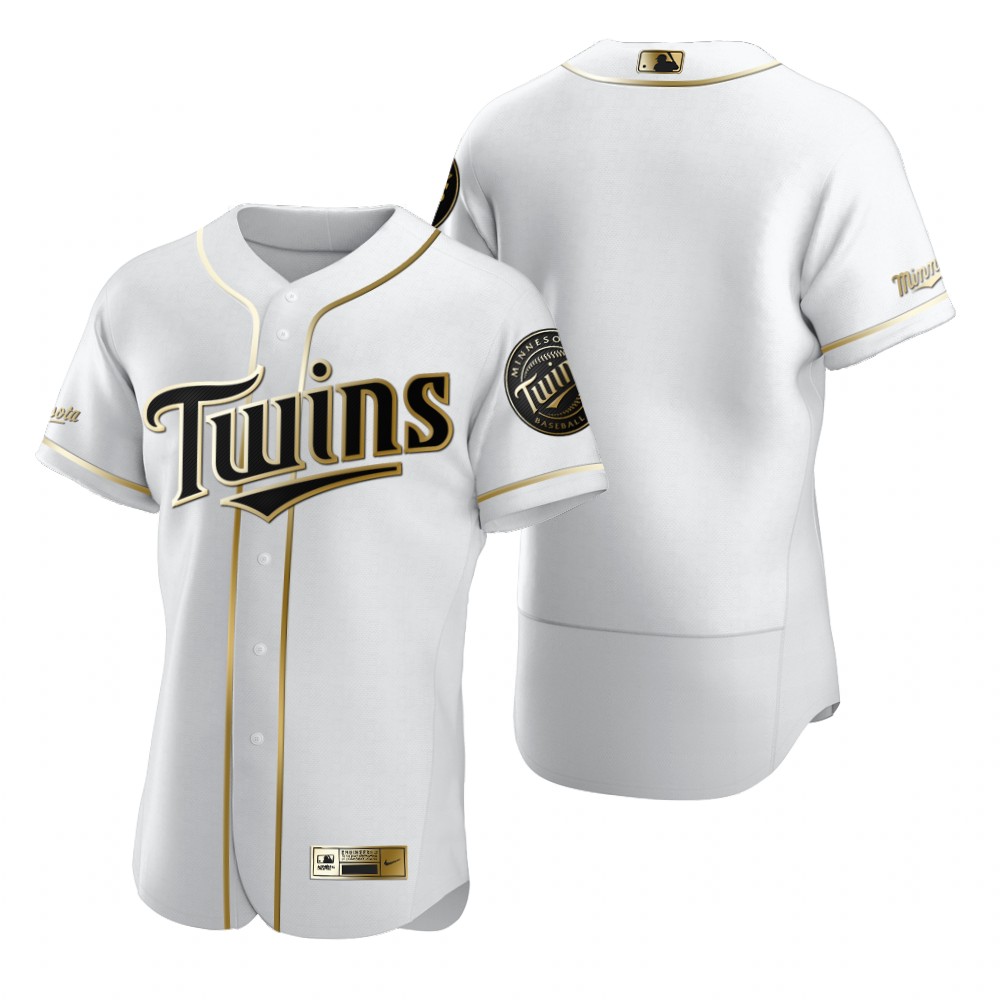 Minnesota Twins Blank White Nike Men's Authentic Golden Edition MLB Jersey Minnesota Twins Blank White Nike Men's Authentic Golden Edition MLB Jersey
