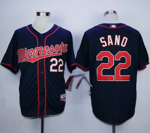 Twins #22 Miguel Sano Navy Blue Cool Base Stitched MLB Jersey Twins #22 Miguel Sano Navy Blue Cool Base Stitched MLB Jersey