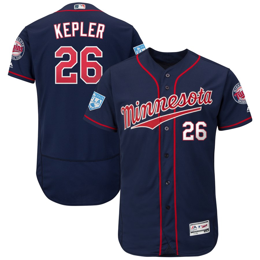 Twins #26 Max Kepler Navy 2019 Spring Training Flex Base Stitched MLB Jersey Twins #26 Max Kepler Navy 2019 Spring Training Flex Base Stitched MLB Jersey