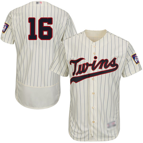 Twins #16 Jonathan Schoop Cream Strip Flexbase Authentic Collection Stitched MLB Jersey Twins #16 Jonathan Schoop Cream Strip Flexbase Authentic Collection Stitched MLB Jersey