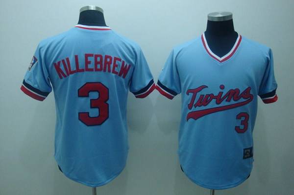 Mitchelland Ness Twins #3 Harmon Killebrew Stitched Light Blue Throwback MLB Jersey Mitchelland Ness Twins #3 Harmon Killebrew Stitched Light Blue Throwback MLB Jersey