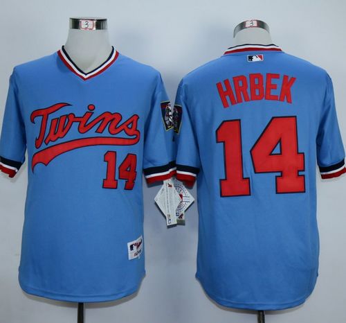 Twins #14 Kent Hrbek Light Blue 1984 Turn Back The Clock Stitched MLB Jersey Twins #14 Kent Hrbek Light Blue 1984 Turn Back The Clock Stitched MLB Jersey