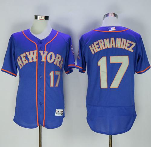 Mets #17 Keith Hernandez Blue(Grey NO.) Flexbase Authentic Collection Stitched MLB Jersey Mets #17 Keith Hernandez Blue(Grey NO.) Flexbase Authentic Collection Stitched MLB Jersey