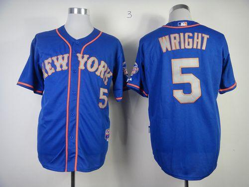Mets #5 David Wright Blue(Grey NO.) Alternate Road Cool Base Stitched MLB Jersey Mets #5 David Wright Blue(Grey NO.) Alternate Road Cool Base Stitched MLB Jersey