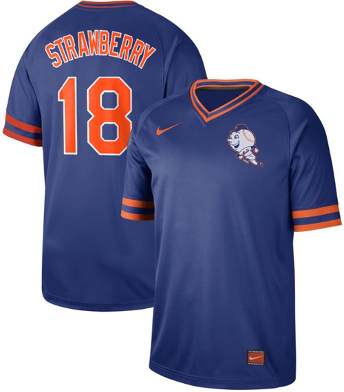Nike Mets #18 Darryl Strawberry Royal Authentic Cooperstown Collection Stitched MLB Jersey Nike Mets #18 Darryl Strawberry Royal Authentic Cooperstown Collection Stitched MLB Jersey