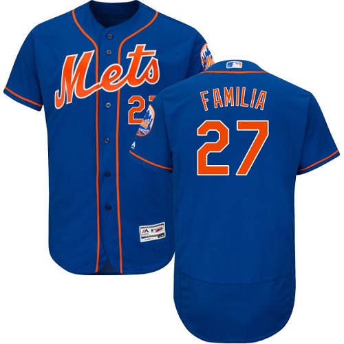 Mets #27 Jeurys Familia Blue Flexbase Authentic Collection Stitched MLB Jersey Mets #27 Jeurys Familia Blue Flexbase Authentic Collection Stitched MLB Jersey