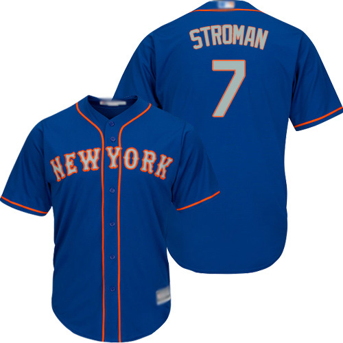 Mets #7 Marcus Stroman Blue(Grey NO.) New Cool Base Stitched MLB Jersey Mets #7 Marcus Stroman Blue(Grey NO.) New Cool Base Stitched MLB Jersey