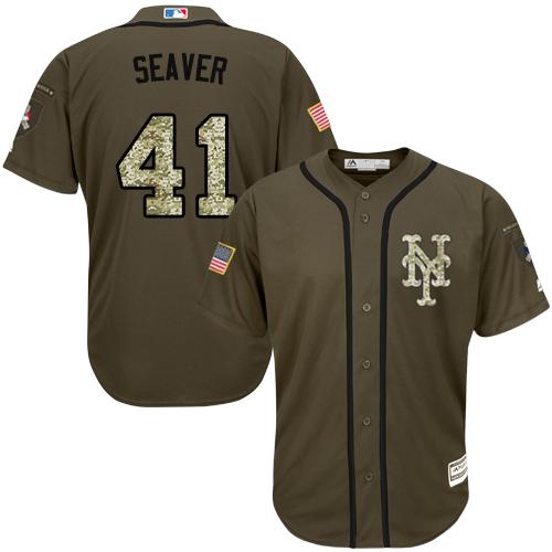 Mets #41 Tom Seaver Green Salute to Service Stitched MLB Jersey Mets #41 Tom Seaver Green Salute to Service Stitched MLB Jersey