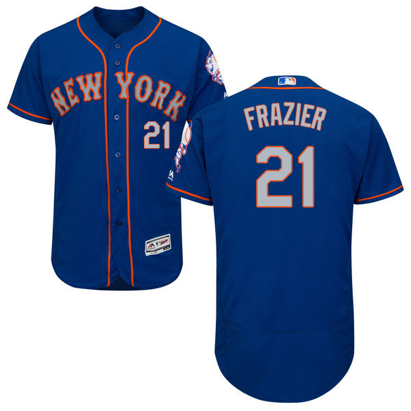 Mets #21 Todd Frazier Blue(Grey NO.) Flexbase Authentic Collection Stitched MLB Jersey Mets #21 Todd Frazier Blue(Grey NO.) Flexbase Authentic Collection Stitched MLB Jersey