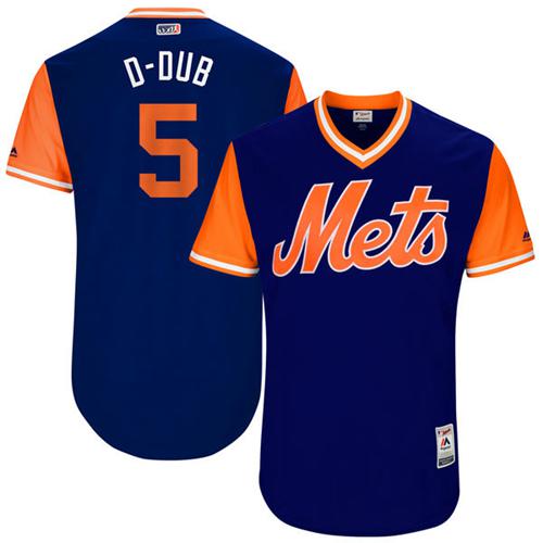 Mets #5 David Wright Royal "D-Dub" Players Weekend Authentic Stitched MLB Jersey Mets #5 David Wright Royal "D-Dub" Players Weekend Authentic Stitched MLB Jersey