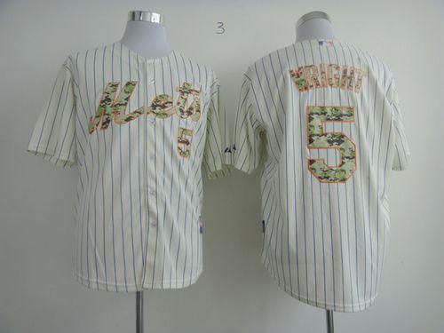 Mets #5 David Wright Cream(Blue Strip) USMC Cool Base Stitched MLB Jersey Mets #5 David Wright Cream(Blue Strip) USMC Cool Base Stitched MLB Jersey