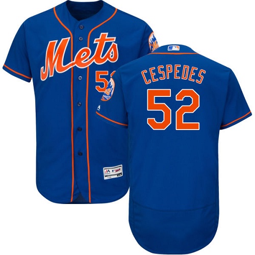 Mets #52 Yoenis Cespedes Blue Flexbase Authentic Collection Stitched MLB Jersey Mets #52 Yoenis Cespedes Blue Flexbase Authentic Collection Stitched MLB Jersey