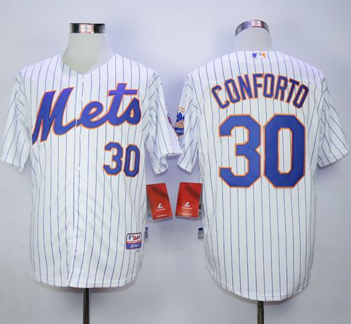 Mets #30 Michael Conforto White(Blue Strip) Cool Base Stitched MLB Jersey Mets #30 Michael Conforto White(Blue Strip) Cool Base Stitched MLB Jersey
