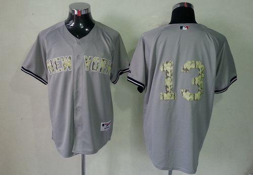 Yankees #13 Alex Rodriguez Grey USMC Cool Base Stitched MLB Jersey Yankees #13 Alex Rodriguez Grey USMC Cool Base Stitched MLB Jersey