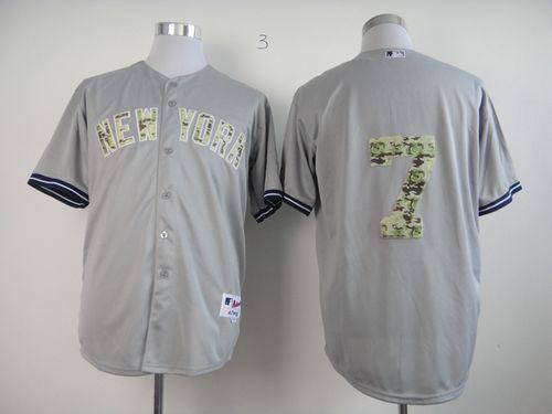 Yankees #7 Mickey Mantle Grey USMC Cool Base Stitched MLB Jersey Yankees #7 Mickey Mantle Grey USMC Cool Base Stitched MLB Jersey