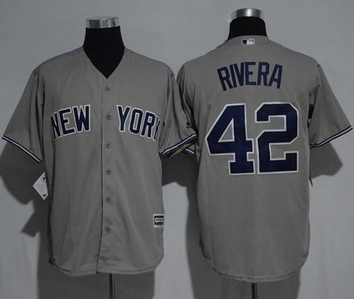 Yankees #42 Mariano Rivera Grey New Cool Base Stitched MLB Jersey Yankees #42 Mariano Rivera Grey New Cool Base Stitched MLB Jersey