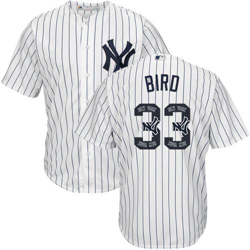 Yankees #33 Greg Bird White Strip Team Logo Fashion Stitched MLB Jersey Yankees #33 Greg Bird White Strip Team Logo Fashion Stitched MLB Jersey