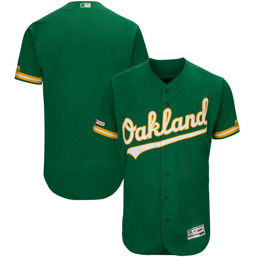 Men's Oakland Athletics Blank Majestic Kelly Green Alternate Flex Base Authentic Collection Team Jersey Men's Oakland Athletics Blank Majestic Kelly Green Alternate Flex Base Authentic Collection Team Jersey