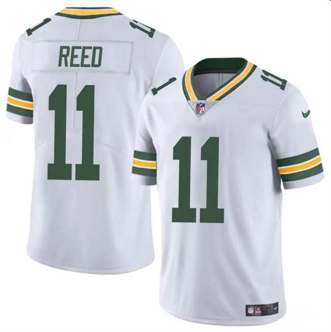 Men's Green Bay Packers #11 Jayden Reed White Vapor Untouchable Stitched Jersey Men's Green Bay Packers #11 Jayden Reed White Vapor Untouchable Stitched Jersey