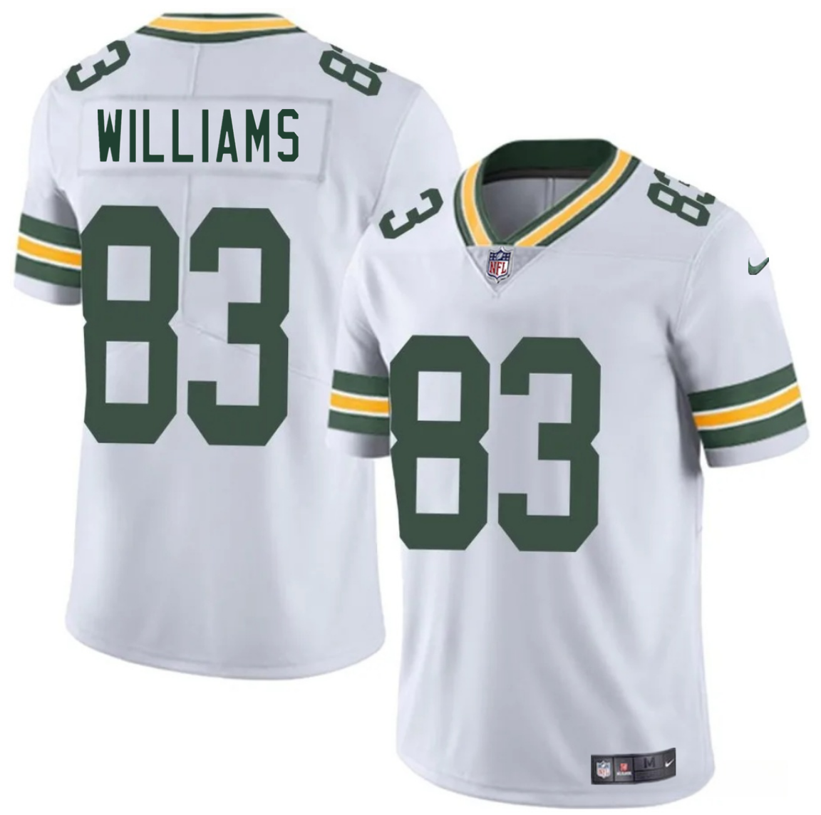 Men's Green Bay Packers #83 Savion Williams White 2025 Draft Vapor Untouchable Limited Stitched Football Jersey Men's Green Bay Packers #83 Savion Williams White 2025 Draft Vapor Untouchable Limited Stitched Football Jersey