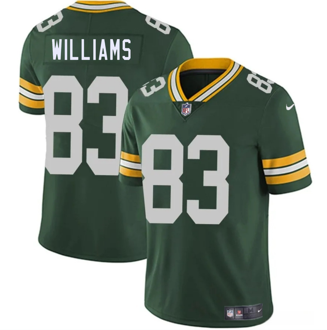 Men's Green Bay Packers #83 Savion Williams Green 2025 Draft Vapor Untouchable Limited Stitched Football Jersey Men's Green Bay Packers #83 Savion Williams Green 2025 Draft Vapor Untouchable Limited Stitched Football Jersey