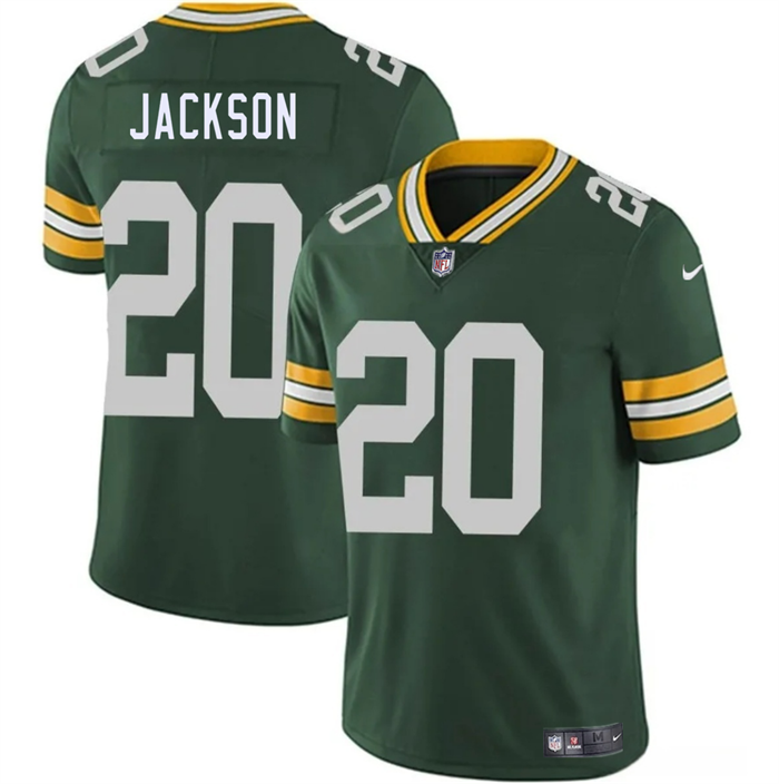 Men's Green Bay Packers #20 Domani Jackson Green 2026 Draft Vapor Untouchable Limited Stitched Football Jersey