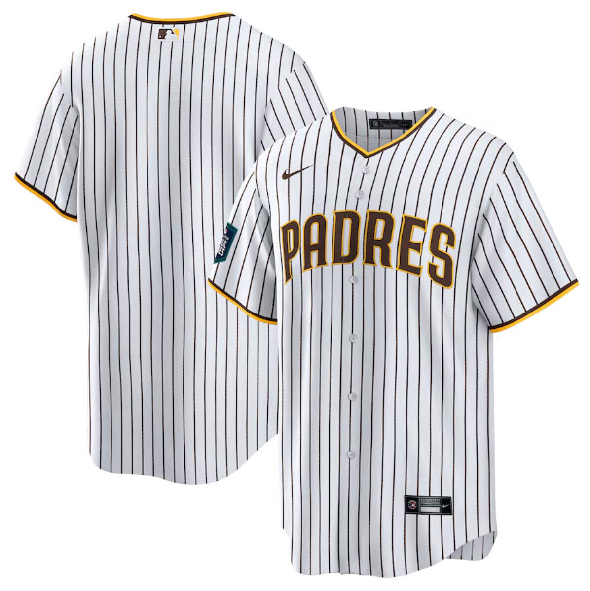 Men's San Diego Padres Blank White 2024 World Tour Seoul Series Home Stitched Baseball Jersey Men's San Diego Padres Blank White 2024 World Tour Seoul Series Home Stitched Baseball Jersey