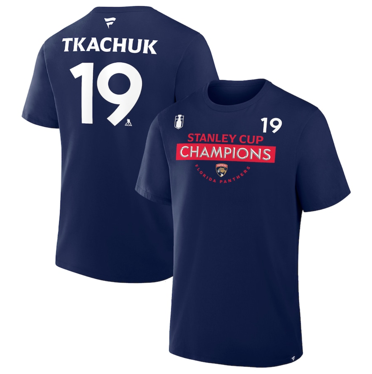 Men's Florida Panthers #19 Matthew Tkachuk NNavy 2025 Stanley Cup Champions Authentic Pro Name & Number T-Shirt Men's Florida Panthers #19 Matthew Tkachuk NNavy 2025 Stanley Cup Champions Authentic Pro Name & Number T-Shirt