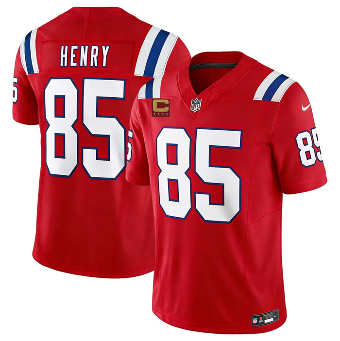 Men's New England Patriots #85 Hunter Henry Red 2026 F.U.S.E. 4-Star C Pach Vapor Limited Stitched Football Jersey