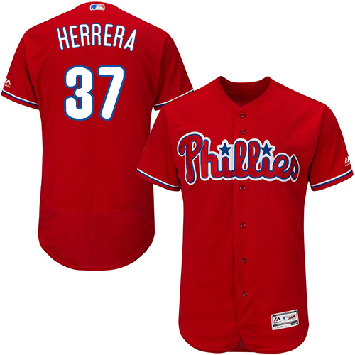 Phillies #37 Odubel Herrera Red Flexbase Authentic Collection Stitched MLB Jersey Phillies #37 Odubel Herrera Red Flexbase Authentic Collection Stitched MLB Jersey