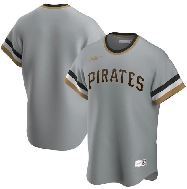 Men's Pittsburgh Pirates Blank New Grey MLB Cool Base Stitched Jersey Men's Pittsburgh Pirates Blank New Grey MLB Cool Base Stitched Jersey
