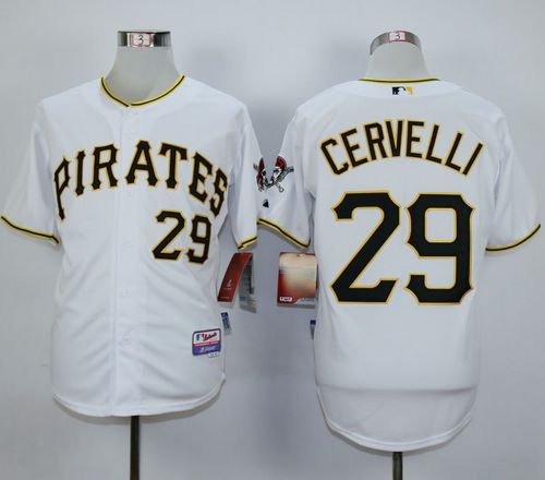 Pirates #29 Francisco Cervelli White Cool Base Stitched MLB Jersey Pirates #29 Francisco Cervelli White Cool Base Stitched MLB Jersey