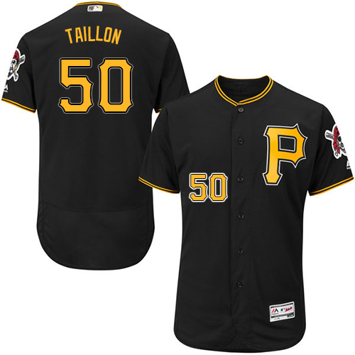 Pirates #50 Jameson Taillon Black Flexbase Authentic Collection Stitched MLB Jersey Pirates #50 Jameson Taillon Black Flexbase Authentic Collection Stitched MLB Jersey