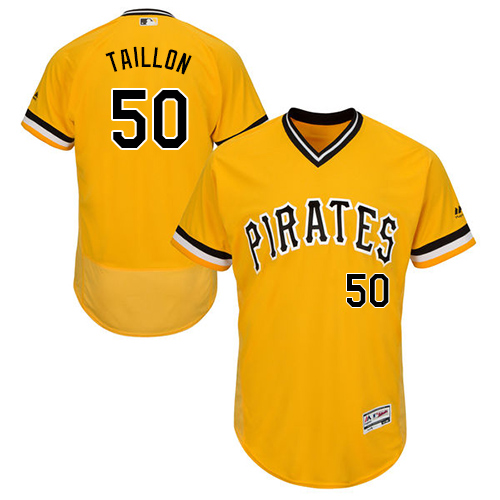 Pirates #50 Jameson Taillon Gold Flexbase Authentic Collection Stitched MLB Jersey Pirates #50 Jameson Taillon Gold Flexbase Authentic Collection Stitched MLB Jersey