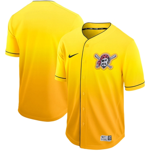 Nike Pirates Blank Gold Fade Authentic Stitched MLB Jersey Nike Pirates Blank Gold Fade Authentic Stitched MLB Jersey