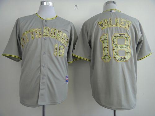 Pirates #18 Neil Walker Grey USMC Cool Base Stitched MLB Jersey Pirates #18 Neil Walker Grey USMC Cool Base Stitched MLB Jersey