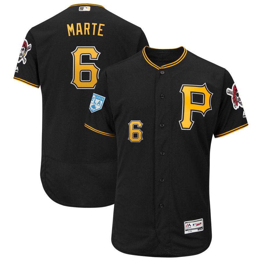 Pirates #6 Starling Marte Black 2019 Spring Training Flex Base Stitched MLB Jersey Pirates #6 Starling Marte Black 2019 Spring Training Flex Base Stitched MLB Jersey
