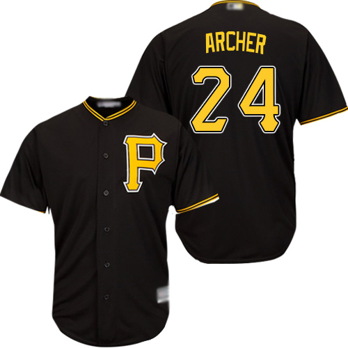 Pirates #24 Chris Archer Black New Cool Base Stitched MLB Jersey Pirates #24 Chris Archer Black New Cool Base Stitched MLB Jersey