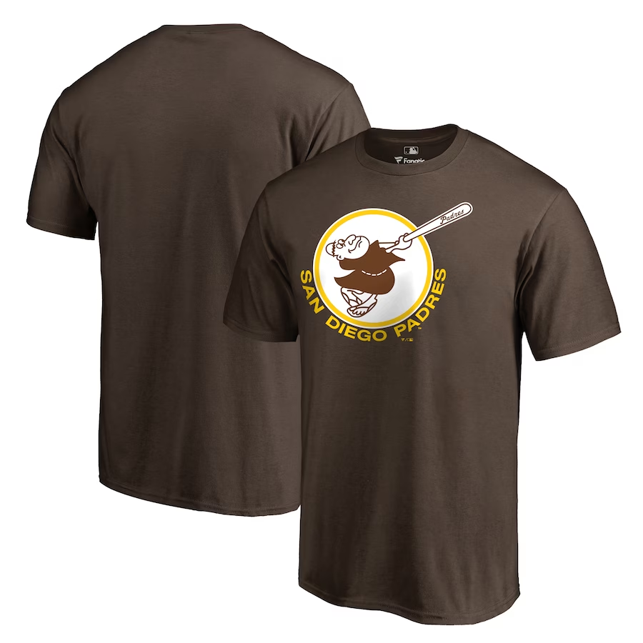 Men's San Diego Padres Brown T-Shirt