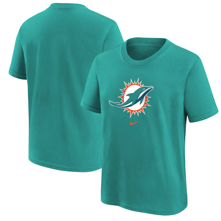 Men's Miami Dolphins Aqua T-Shirt Men's Miami Dolphins Aqua T-Shirt