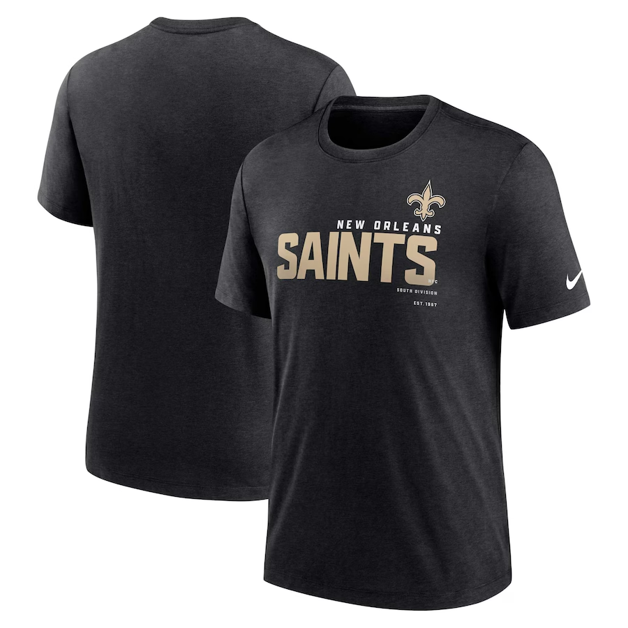 Men's New Orleans Saints Black T-Shirt Men's New Orleans Saints Black T-Shirt