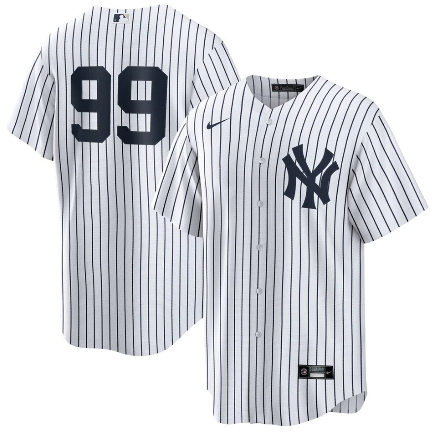 Men's New York Yankees #99 Aaron Judge White Cool Base Stitched Baseball Jersey Men's New York Yankees #99 Aaron Judge White Cool Base Stitched Baseball Jersey