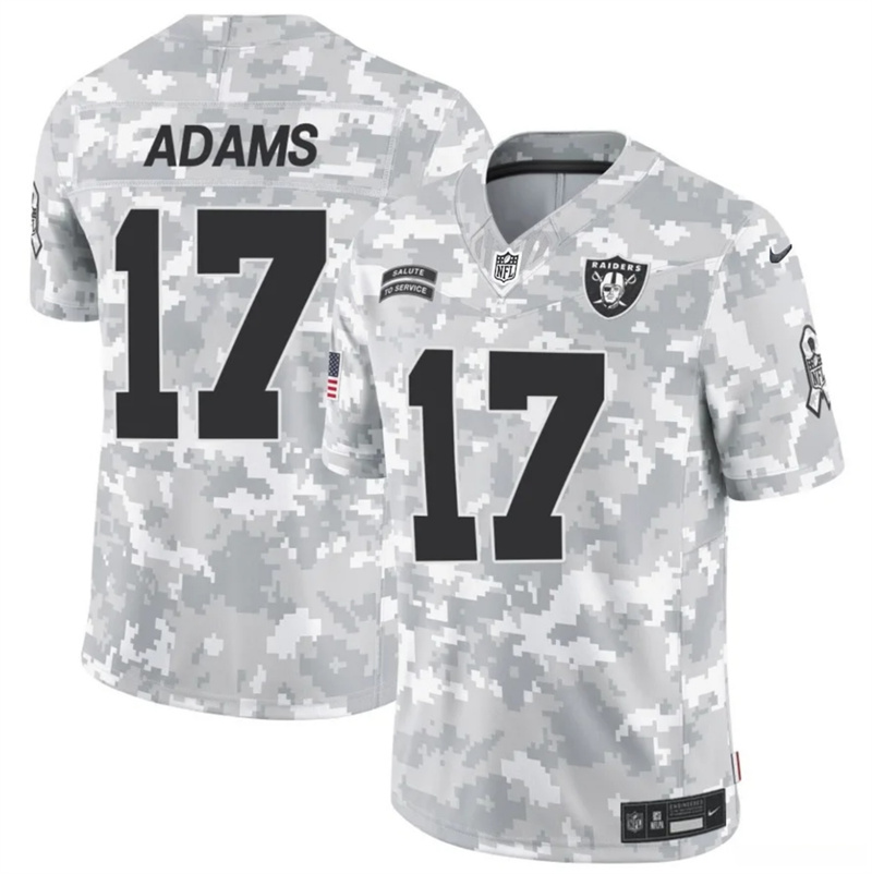 Men's Las Vegas Raiders #17 Davante Adams 2024 F.U.S.E Arctic Camo Salute to Service Limited Stitched Football Jersey Men's Las Vegas Raiders #17 Davante Adams 2024 F.U.S.E Arctic Camo Salute to Service Limited Stitched Football Jersey