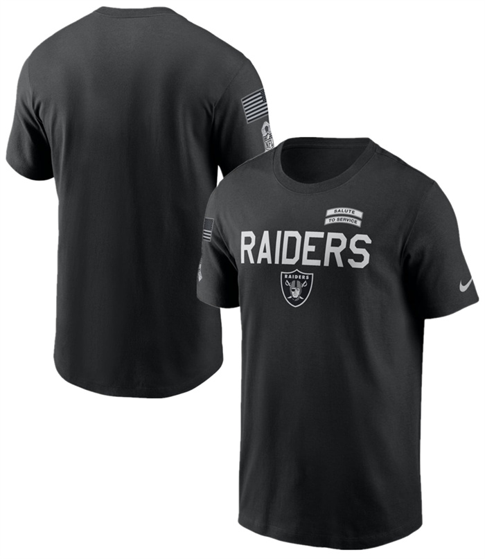 Men's Las Vegas Raiders Black 2026 Salute to Service Sideline Dri-FIT T-Shirt