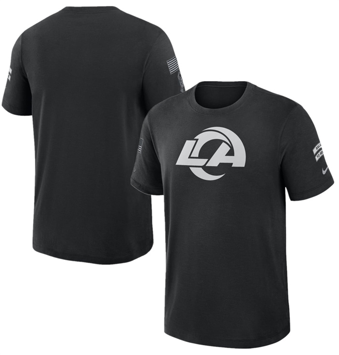 Men's Los Angeles Rams Black 2026 Salute to Service Sideline Dri-FIT T-Shirt