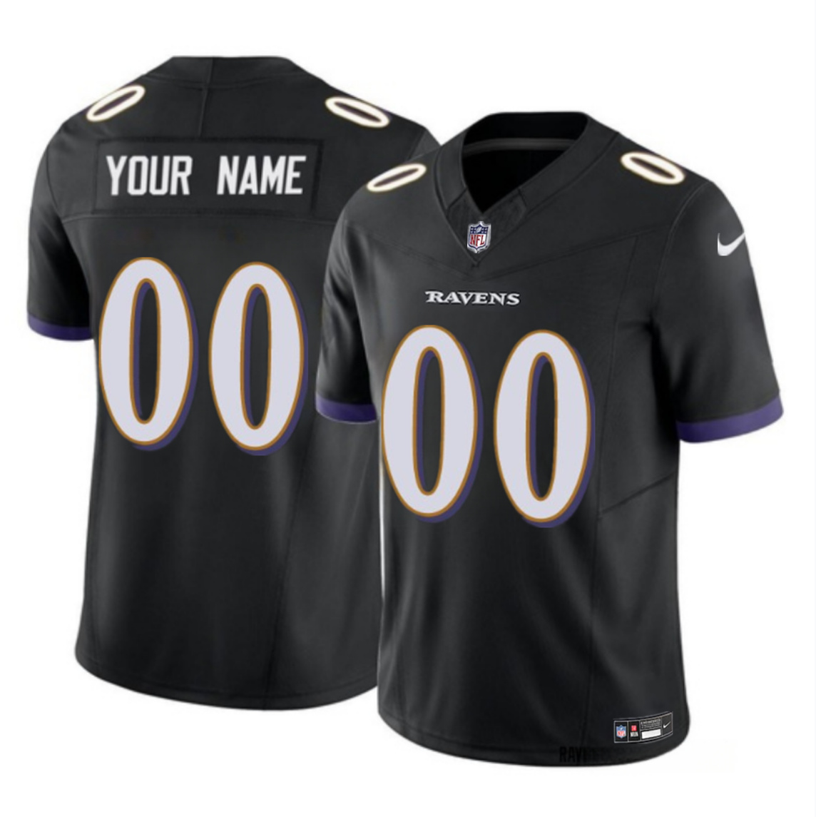 Women's Baltimore Ravens Active Player Custom Black 2023 F.U.S.E Alternate Vapor Untouchable Limited Football Jersey Women's Baltimore Ravens Active Player Custom Black 2023 F.U.S.E Alternate Vapor Untouchable Limited Football Jersey